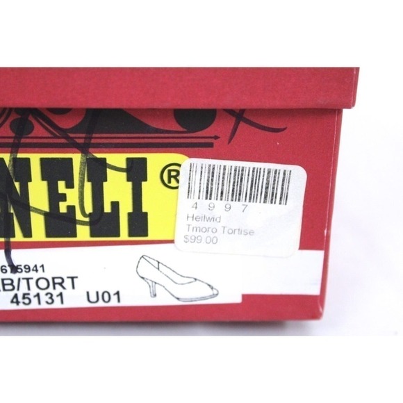 Vaneli Tmoro Tortoise Heilwid Brown Pumps Stilettos 8M EUC w Box Open Toe - Picture 6 of 6